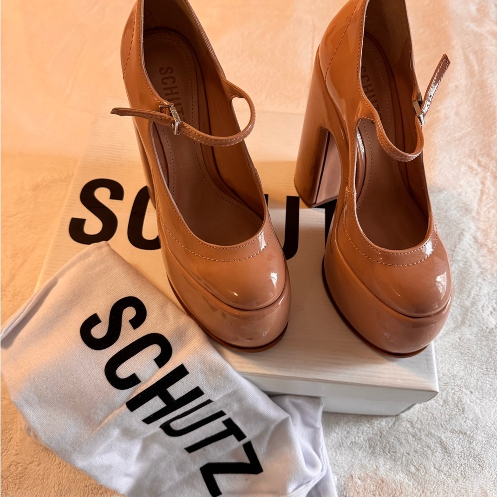 SCHUTZ Zayne Mary Jane Platform Barbie